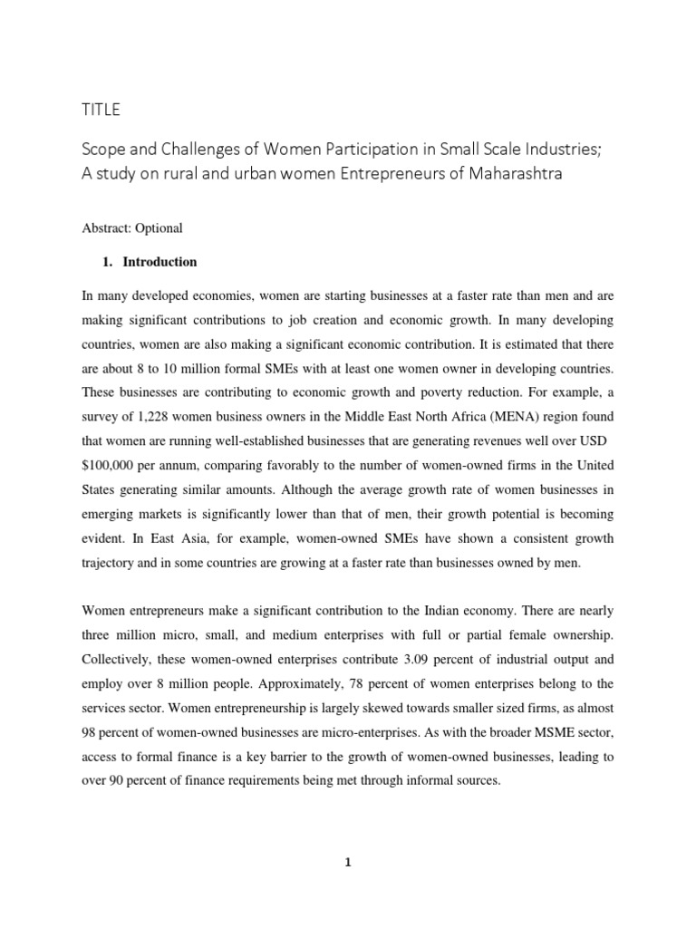 research proposal small medium enterprises