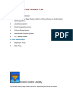 Treated Water Quality: Combined Effluent Treatment Plant