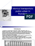 Istoricul Transportului Public Urban În România