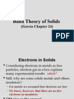 Band Theory of Solids: (Garcia Chapter 24)