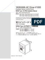 YASKAWA AC Drive-V1000: NEMA Type 4X/IP66 Installation Manual