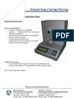 Piercing Force Tester - Ampule Snap Tester