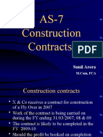 Construction Contract Accounting AS-7