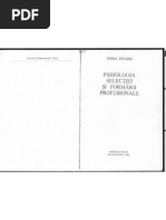 Horia Pitariu - Psihologia Sel | PDF