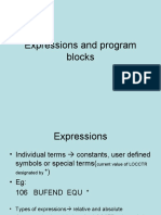 Expressions and Program Blocks1