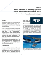Improving Push Belt CVT Efficiency by Control Strategies Based On New Variator Wear Insight