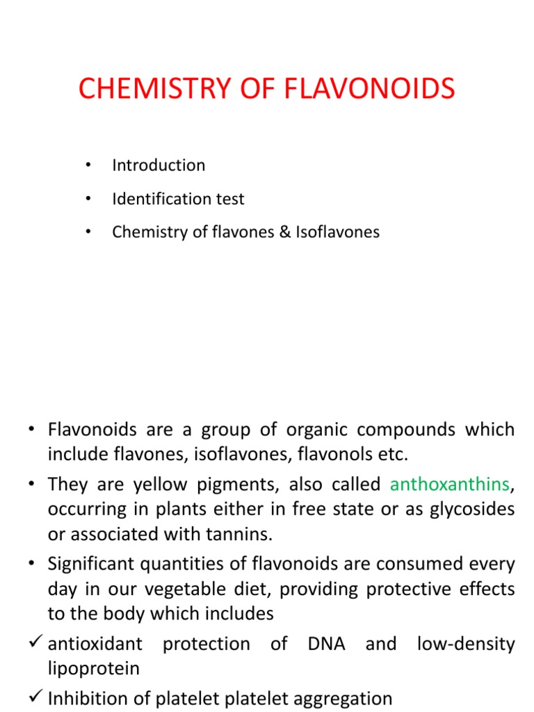 Chemistry of Flavonoids PDF