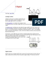 Analogue and Digital Systems