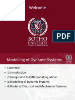 Lecture 3 Modelling of Dynamic Systems
