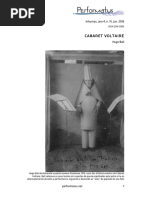 Hugo Ball Cabaret Voltaire Performatus
