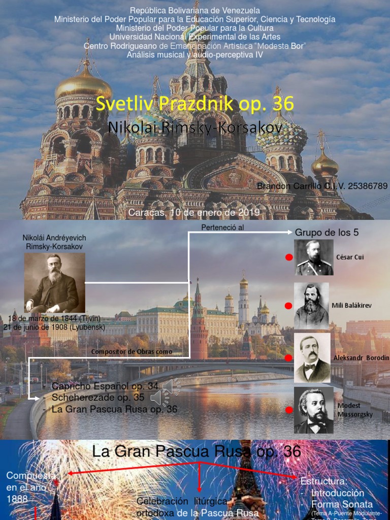 Presentacion de Analisis de La Gran Pascua Rusa PDF Clasicismo