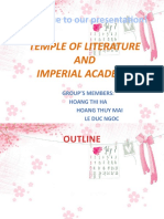 Welcome To Our Presentation!: Temple of Literature AND Imperial Academy