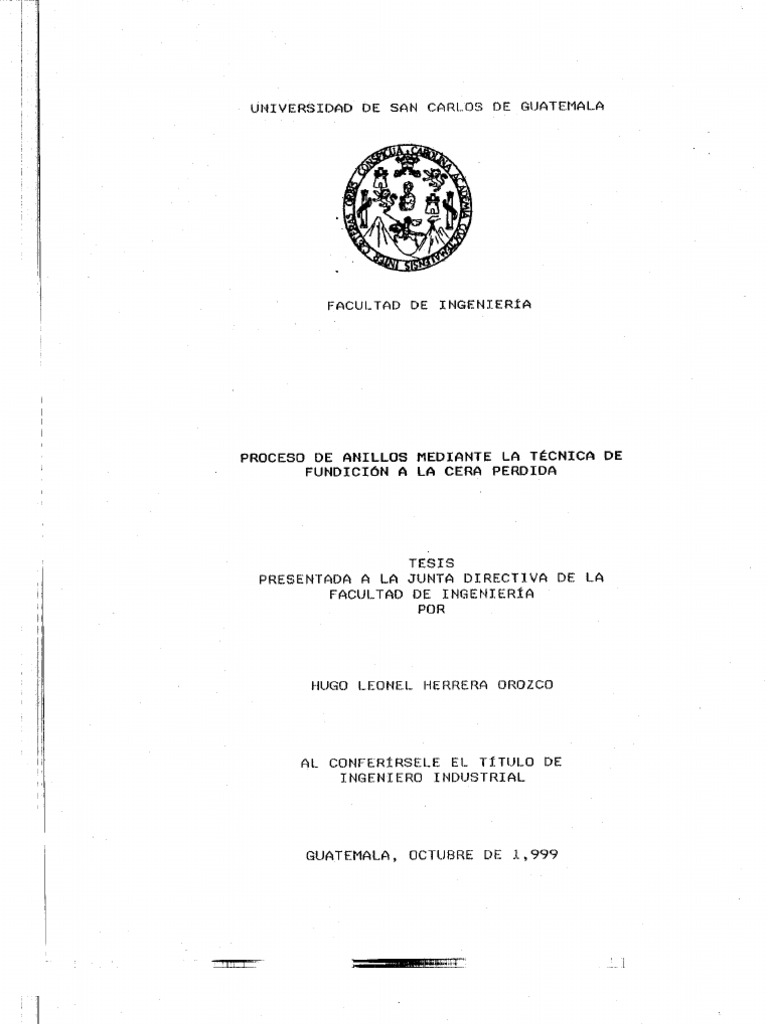 Fundición A La Cera Perdida PDF