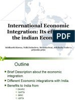 Effects of International Economic Integration on India's Economy