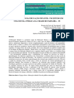 O Espaço Físico Nas Instituições de Educação Infantil