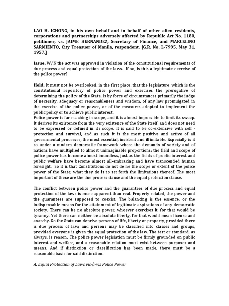 Police Power Digests (Even) | PDF | Eminent Domain | Fourteenth ...