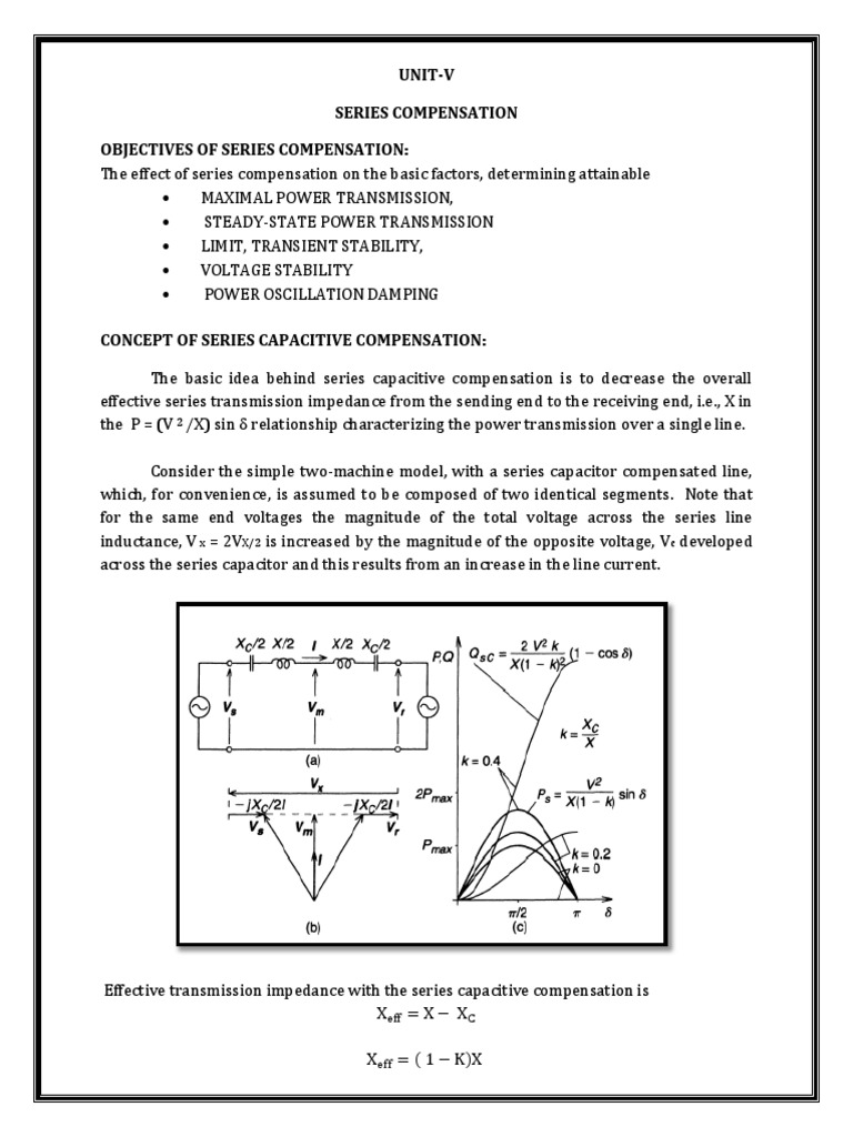 5 Series Compensation | PDF | Capacitor | Inductor