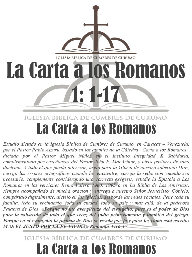 Estudio A Carta A Los Romanos 1