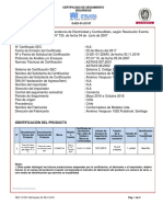 Identificación Del Producto: Certificado de Seguimiento Seguridad