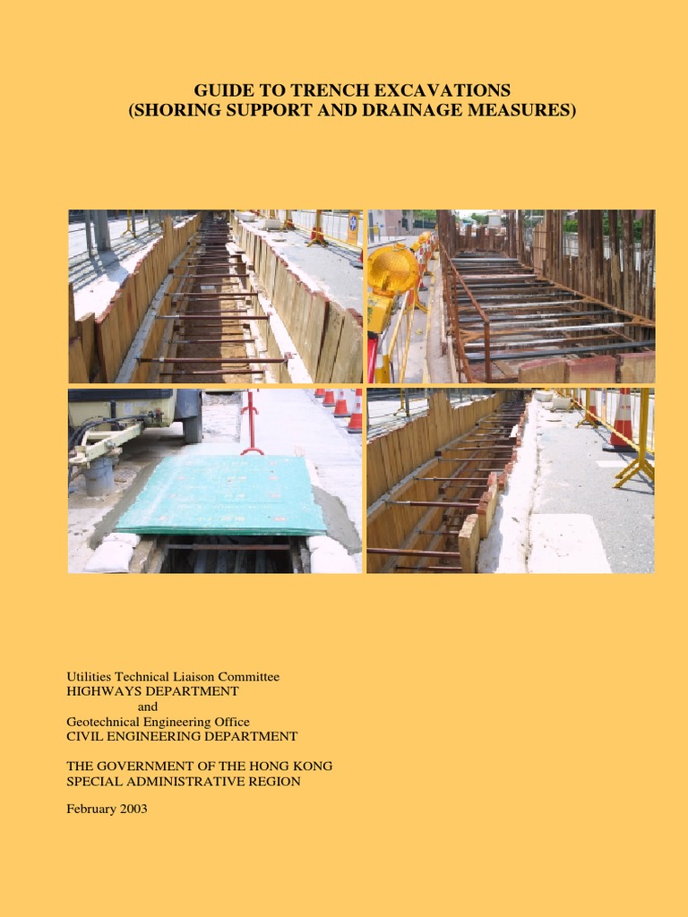 Guide To Trench Excavations PDF | PDF