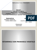 Vitaminele in Prod. Vegetale