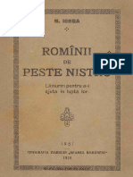 N. Iorga - Romînii de Peste Nistru (1918)