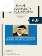 Punjab Accountability (S.W.O.T. Analysis)
