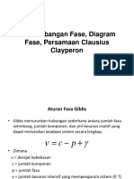 Ksetimbangan, Diagram FASA & Persamaan Clausius Clayperon