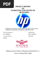 Project Report ON Marketing Strategies of HP in India