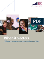 When It Matters: Voluntary and Community Action in The South West