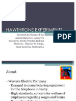 35905811 Hawthrone Experiments 2003