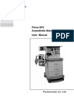 Penlon Prima SP2 Anaesthetic Machine - User Manual PDF