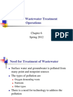 Topic 7 - Wastewater Treatment Operations