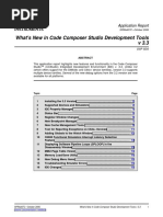 What's New in Code Composer Studio Development Tools V 3.3: Application Report