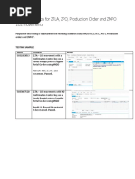 A-SAP Testing Scenarios - Results