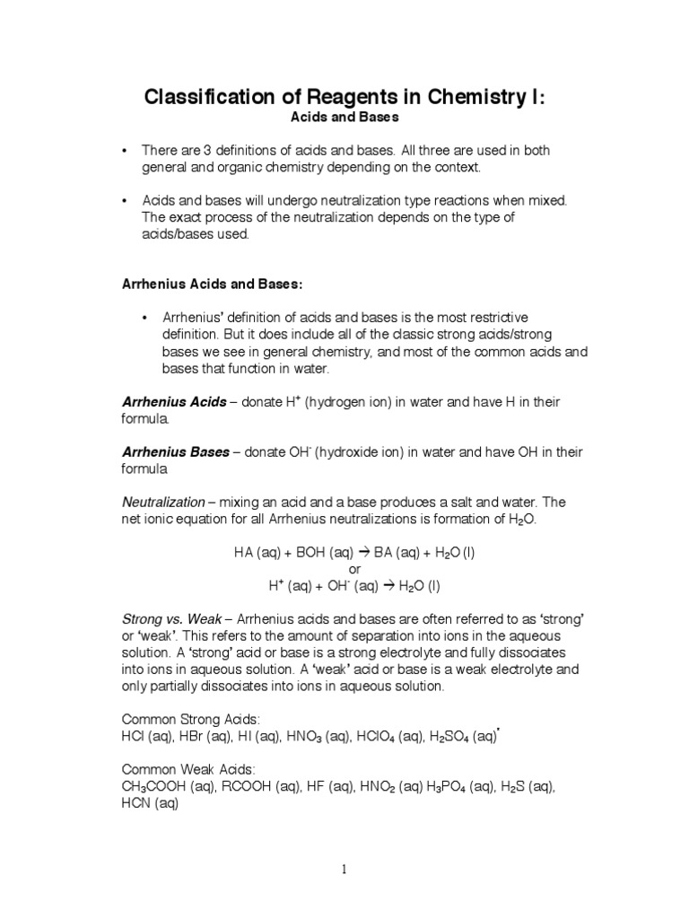 Expt1 Preparation and Standardization of Acid-Base Reagents | Acid ...