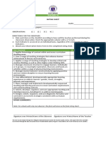 Teacher Evaluation Form