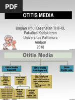 Otitis Media: Bagian Ilmu Kesehatan THT-KL Fakultas Kedokteran Universitas Pattimura Ambon 2018