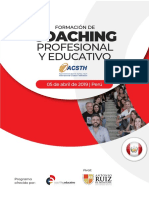 Programa Coaching Profesional y Educativo 2019