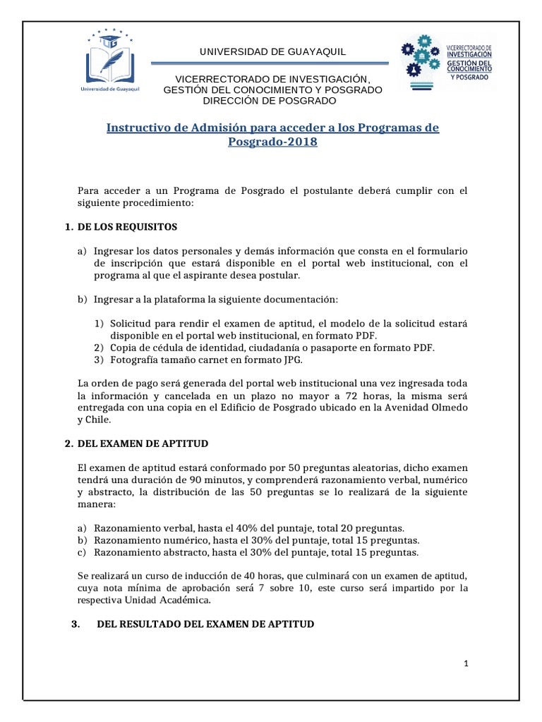  Examen de Aptitud | PDF | Titulo academico | Business