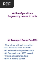 Airline Operations Regulatory Issues in India
