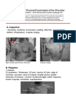 Shoulder Orthopedic Examination