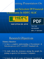 Recruitment and Selection of Financial Consultants