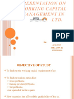 Working Capital Ppt (Project Wali)