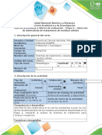 Guía de Actividades y Rubrica de Evaluación - Etapa 3 - Selección de Alternativas de Tratamiento de Resiudos Sólidos