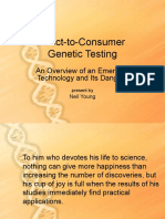 Direct-to-Consumer Genetic Testing: An Overview of Emerging Tech and Its Dangers