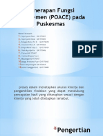 Penerapan Fungsi Manajemen (POACE) Pada Puskesmas