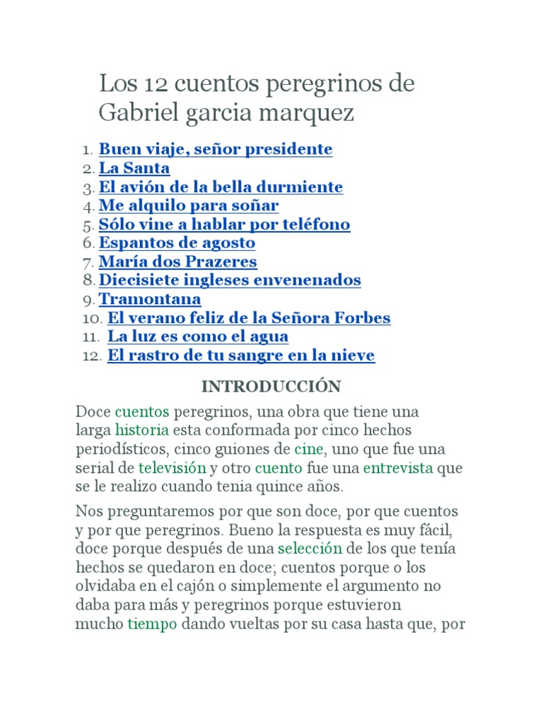 Los 12 Cuentos Peregrinos de Gabriel Garcia Marquez | PDF | Unión Soviética  | Política mundial