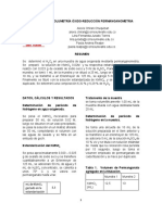 Determinación de H2O2 mediante permanganometría