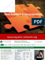 Sesi - 11 - Kualitatif Mixed Method Research AU 2018 PDF